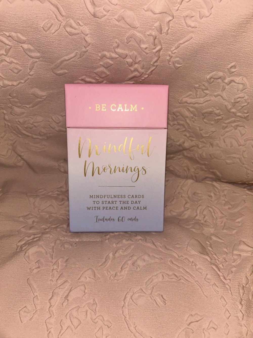 Eccolo Pink and Lavender "Mindful Mornings" Mindfulness Cards
